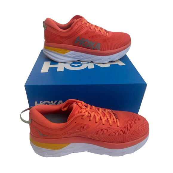Hoka One One Women Bondi 7 Vallarta Blue Phlox Pink 1110519/CCSD Size 8.5 New‎ - Picture 3 of 14